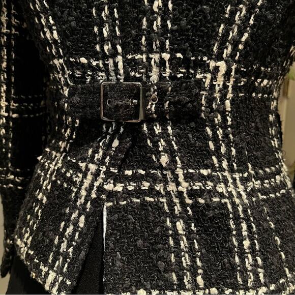 NEW Body Victoria's Secret Wool Windowpane Timeless Classic Plaid Blazer Jacket - Picture 9 of 16